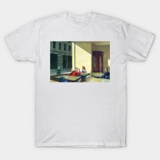 Edward Hopper Sunlight in a Cafeteria featuring Famous Villain T-Shirt